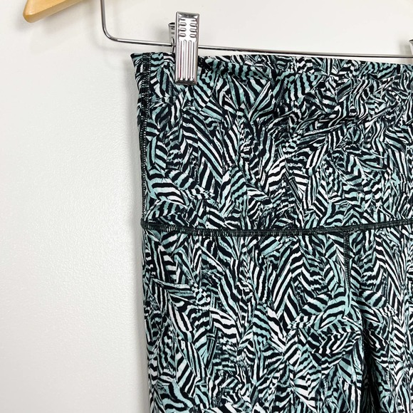 Lululemon Hi Rise Wunder Under Pant Dazzle Nulux Patterned Leggings Size 6 - Picture 4 of 13